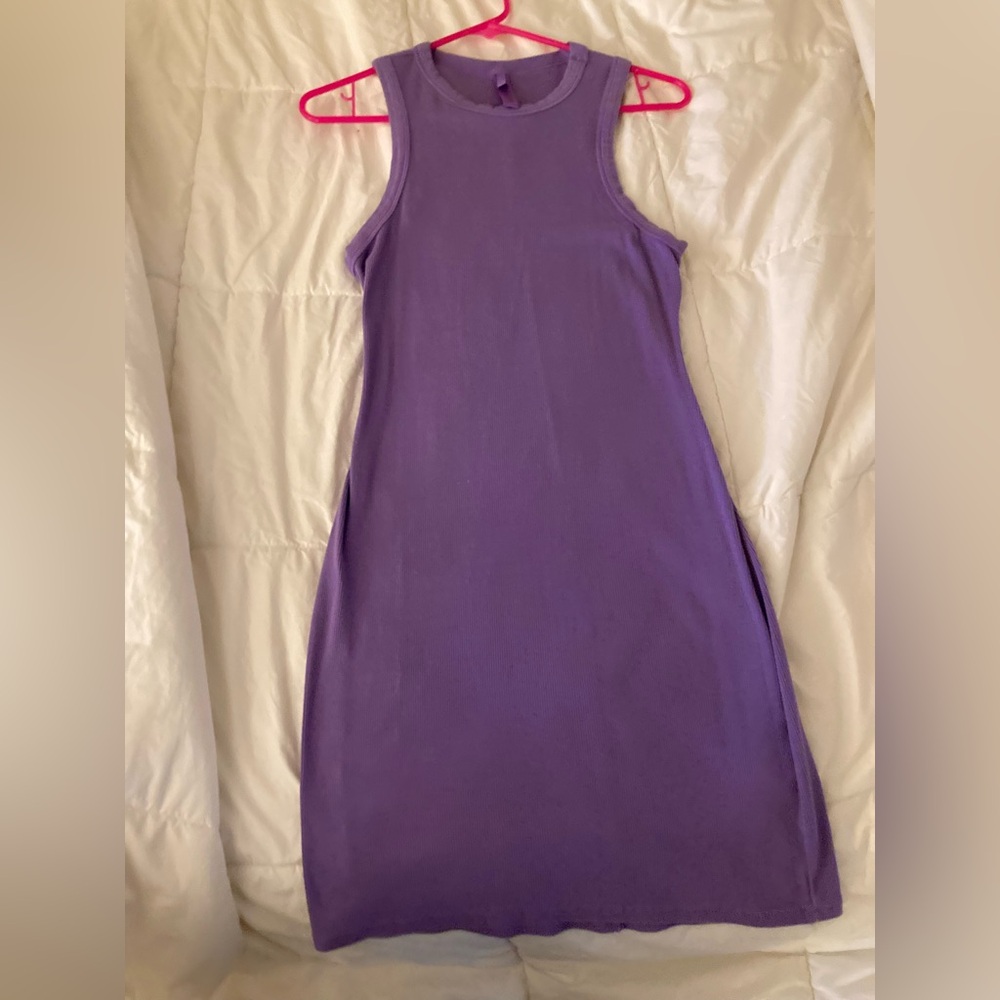 SKIMS Purple Midi Dress